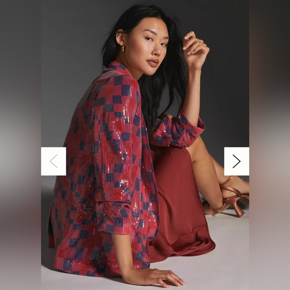Anthropologie Hutch Sequin Blazer
